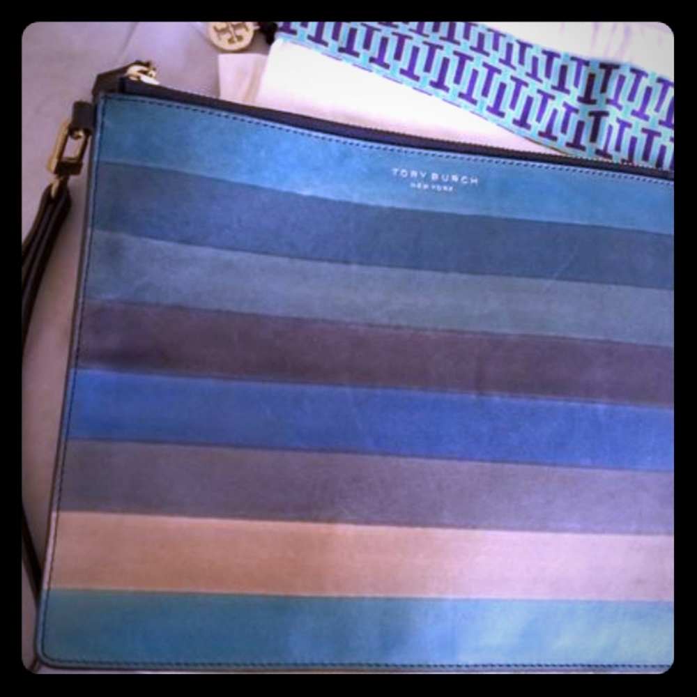 Tory Burch multi-color clutch / wristlet